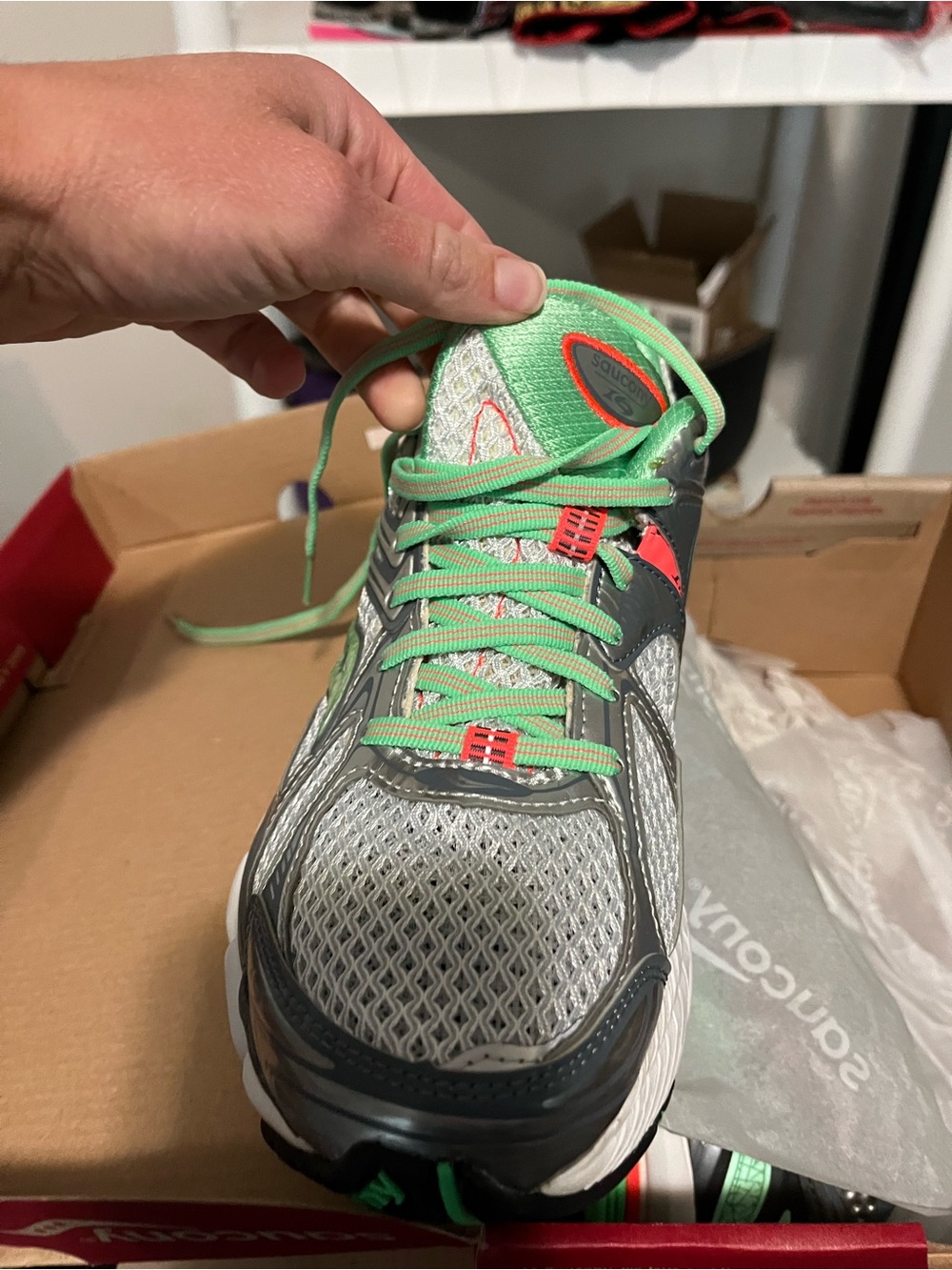 Never worn Saucony running shoe
